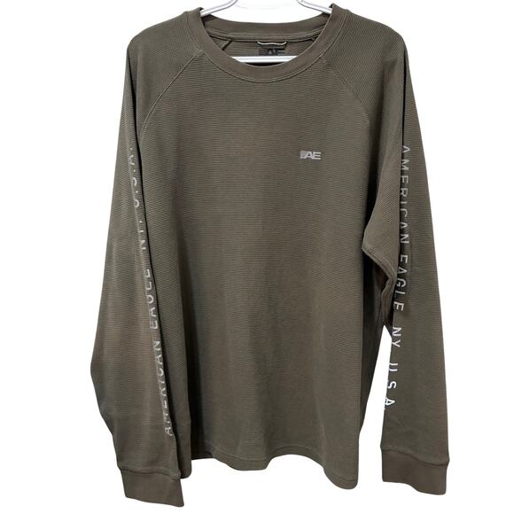 American Eagle Outfitters Other - American Eagle AE Men's Long-Sleeve Thermal Sleeve Logo Graphics XXL